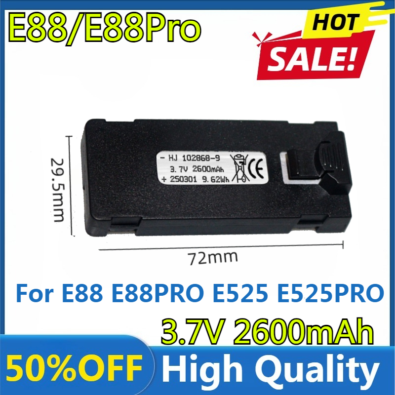 E88 Battery 3.7V 2600mAh For E - огляд і ціна Drone Battery Balance Charger