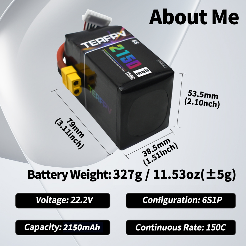 TERFPV Lipo Battery 6S 22.2V 1 - огляд і ціна Drone Battery Plate