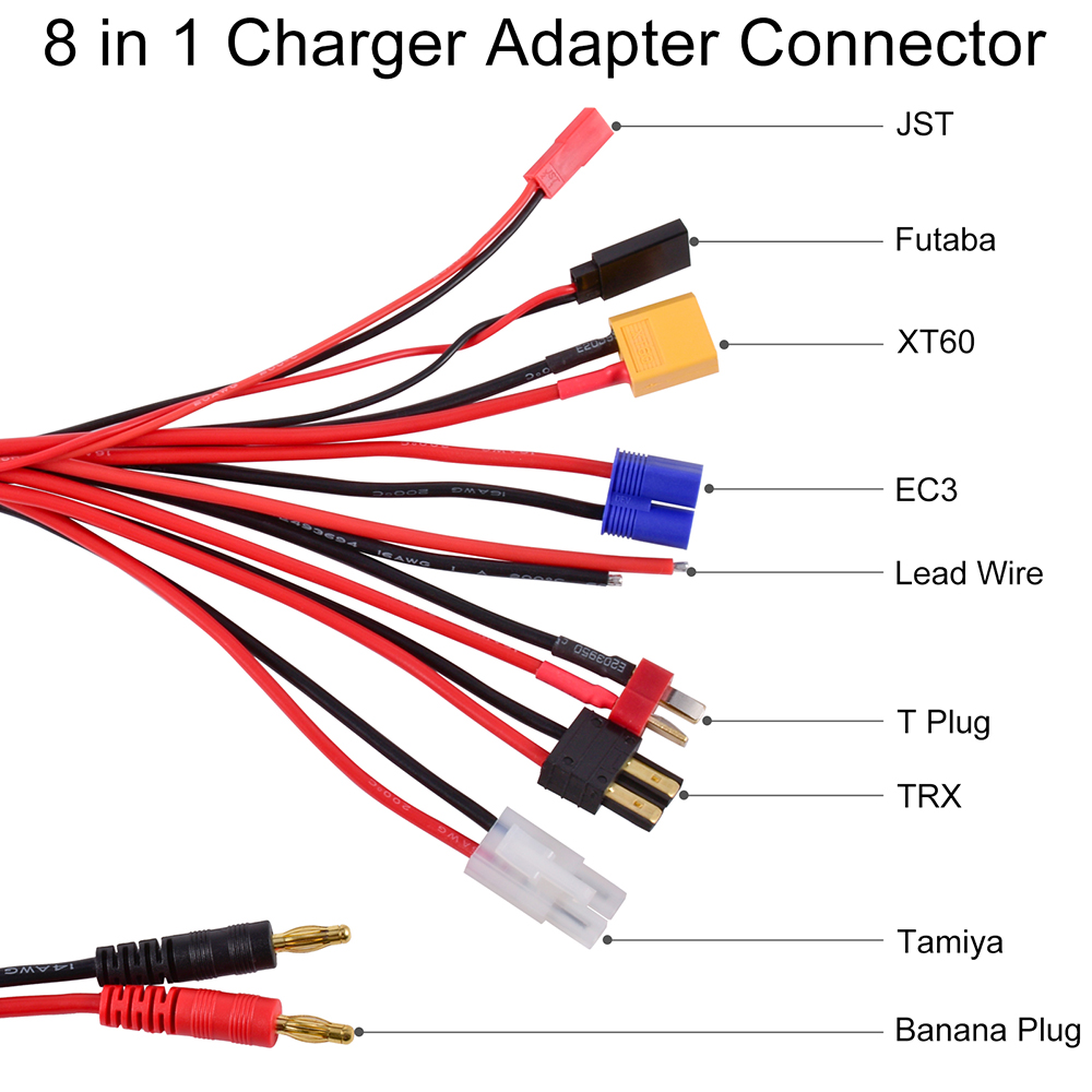 RC Charger Adapter Connector 8 - огляд і ціна Drone Battery Balance Charger