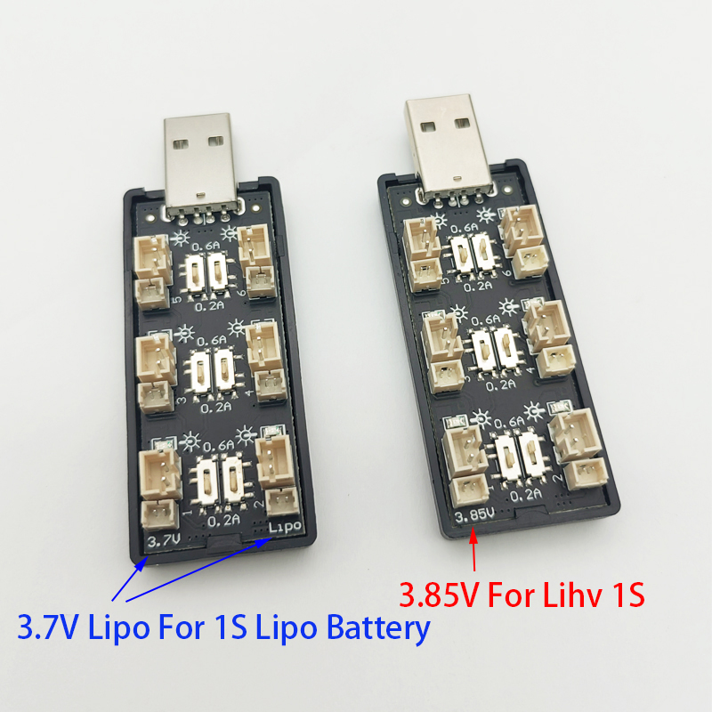 6CH USB 1S LiPo/LiHv 3.7V/4.2V - огляд і ціна Drone Battery Plate