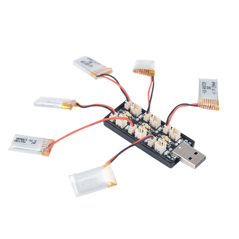 6CH USB 1S LiPo/LiHv 3.7V/4.2V - огляд і ціна Drone Battery Plate