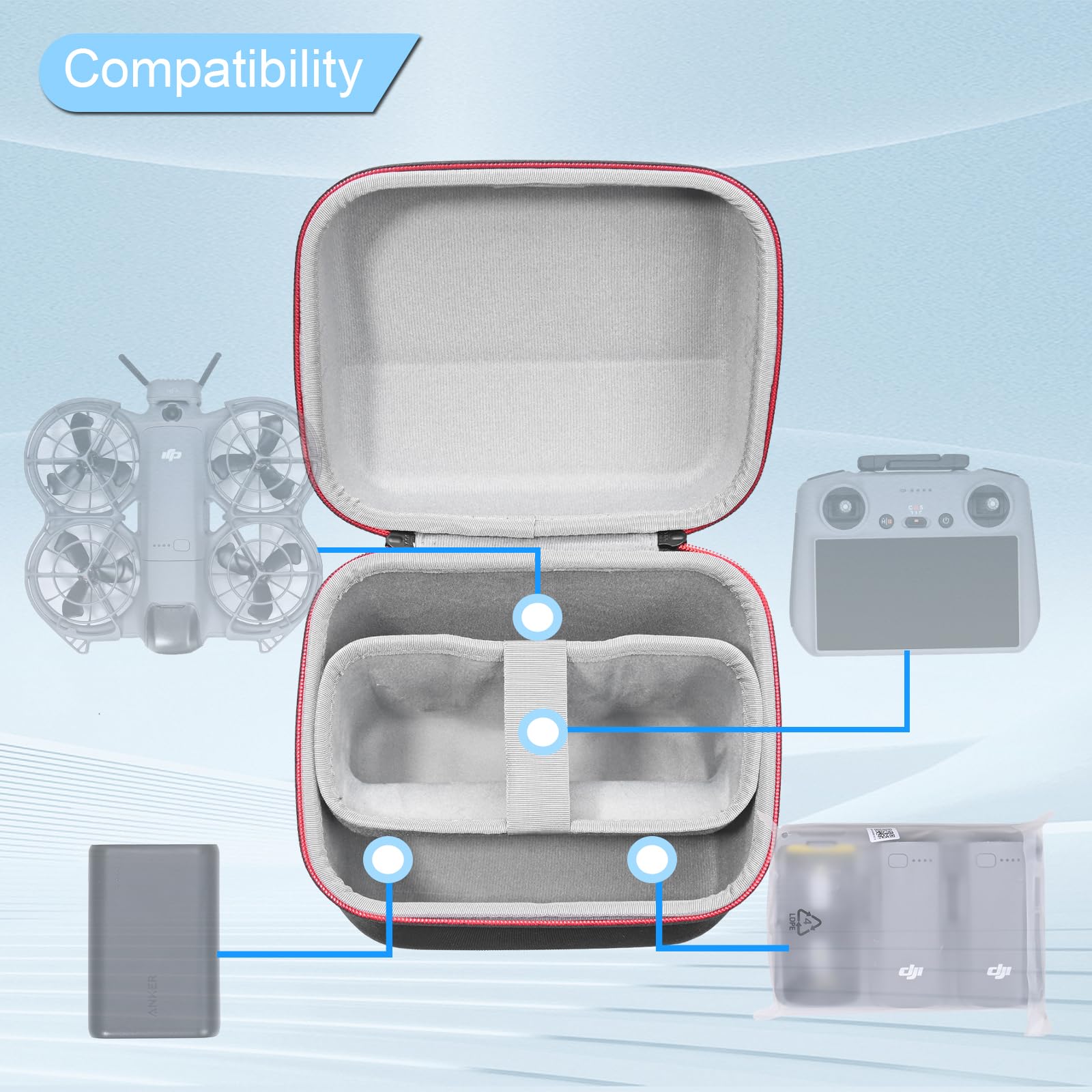 Portable Case for DJI Neo 2 Fl - огляд і ціна Drone Battery Bag