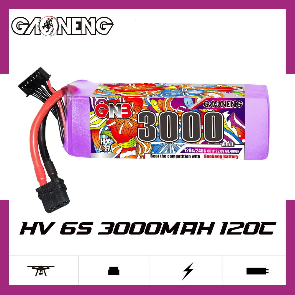 GNB Lipo Battery 6S 22.8V 3000 - огляд і ціна Drone Battery Plate